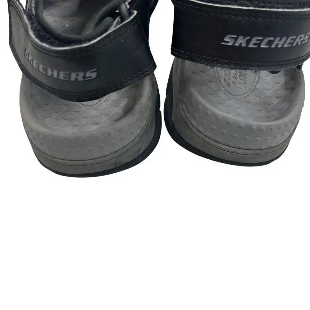 Skechers Men's Relaxed Fit Luxe Foam Black Athletic Shoes